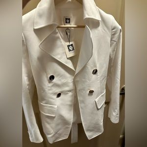 White blazer by Anne Klein